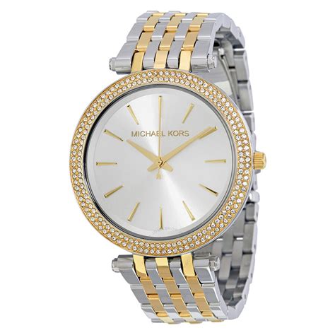 michael kors white two tone watch|Michael Kors darci watch 26mm.